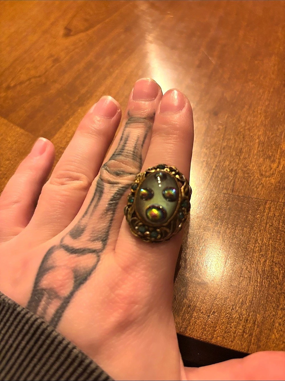 Retro copper colored ring